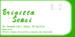 brigitta sepsi business card